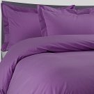 1000TC SOLID PURPLE QUEEN SIZE DUVET SET - 100% EGYPTIAN COTTON