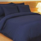 1000TC STRIPE EGYPTIAN BLUE QUEEN SIZE DUVET SET - 100% EGYPTIAN COTTON