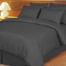 1000TC STRIPE ELEPHANT GREY QUEEN SIZE DUVET SET - 100% EGYPTIAN COTTON