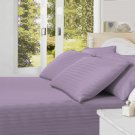 1000TC STRIPE LILAC QUEEN SIZE FITTED SHEET - 100% EGYPTIAN COTTON