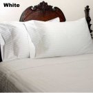 1000TC STRIPE WHITE QUEEN SIZE FITTED SHEET  - 100% EGYPTIAN COTTON