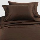 1000TC SOLID CHOCOLATE QUEEN SIZE FLAT SHEET - 100% EGYPTIAN COTTON