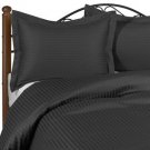 1000TC STRIPE ELEPHANT GREY OLYMPIC QUEEN SIZE SHEET SET - 100% EGYPTIAN COTTON