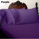 1000TC STRIPE PURPLE OLYMPIC QUEEN SIZE SHEET SET - 100% EGYPTIAN COTTON