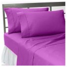 1000TC SOLID LAVENDER OLYMPIC QUEEN SIZE FLAT SHEET - 100% EGYPTIAN COTTON