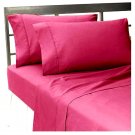 1000TC SOLID PINK OLYMPIC QUEEN SIZE FLAT SHEET - 100% EGYPTIAN COTTON
