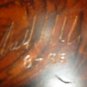 Hand carved coffe table, the style of George Nakashima