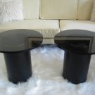 Black Metal and Glass Cocktail table.