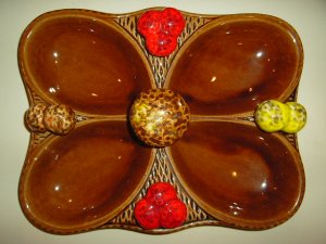 Cal Style  USA Chip and Dip serving tray with 4 Comparments