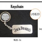 Jack Daniels Stainless Steel Keychain