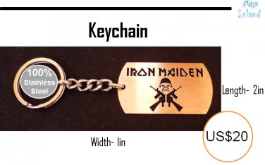 Iron Maiden Stainless Steel Keychain - Amazing