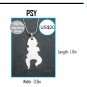 Beautiful PSY Necklace made in Stainless Steel - Outstanding finish -Worldwide shipping