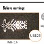 Beautiful "Believe" Earrings made in Stainless Steel - Outstanding finish -Worldwide shipping