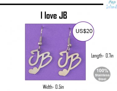 Justin Bieber Earrings made in Stainless Steel - Beautiful finish -Worldwide shipping
