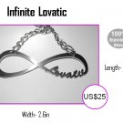 Demi Lovato "Infinite Lovatic" Necklace made in Stainless Steel - Beautiful finish -
