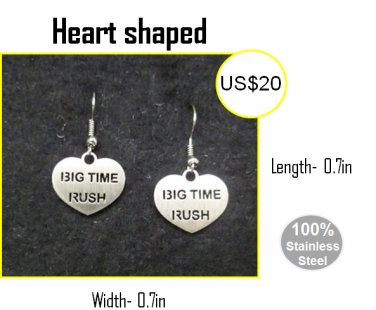 Big Time Rush - Earrings made in Stainless Steel - Beautiful finish -Worldwide shipping