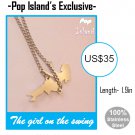 Swing girl Necklace made in Stainless Steel - Beautiful finish -Worldwide shipping
