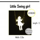 Little Swing girl - Stainless Steel Necklace