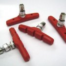 MTB RB Bike V Brake Shoes / Blocks / Set of 4 D2O Pads In 8 colours NEW