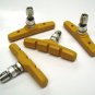 Yellow V BRAKE BLOCKS 2 Pairs for Mountain Bikes BMX Kids