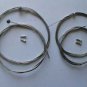 Brake Cable x 2. Gear Cable x2 Inner wire with crimps mountain bicycle.