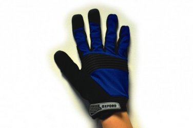 Full Length Gloves MTB -  Blue/Black Small Medium Large & XL Riding Race
