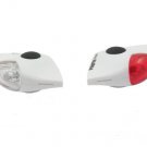 Spanninga Pirata Front & Rear 1w LED Light Set  Distance-300m  Helmet All Bikes