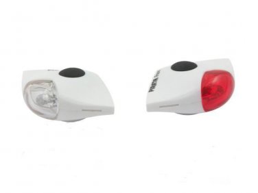 Spanninga Pirata Front & Rear 1w LED Light Set  Distance-300m  Helmet All Bikes