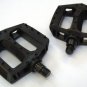 Bike Wide Platform Pedals 1 Pair MTB ATB BMX  9/16 Black.