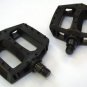 Bike Wide Platform Pedals 1 Pair MTB ATB BMX  9/16 Black.