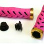 Lockable Gel Handlebar/Hand Grips Pink MTB Road Hybrids