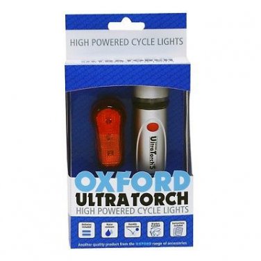 White 5 LED Front Bike Headlight & 7 LED Tail Back Bike Light