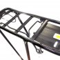 Bike Rack Rear Pannier Carrier Suits 24, 26, 28 and 700c Wheels - Black Alloy