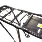 Bike Rack Rear Pannier Carrier Suits 24, 26, 28 and 700c Wheels - Black Alloy