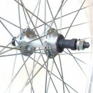 27 x 1 1/4 Rear Wheel - Solid Axle for Freewheels, Satin Rim