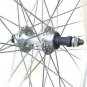27 x 1 1/4 Rear Wheel - Solid Axle for Freewheels, Satin Rim