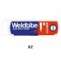 2 Puncture Repair Kits High Quality Weldtite Feather Edged Patches+Adhesive