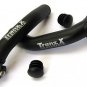 Alloy Bar Ends In Black With Handlebar End Caps Road Bikes MTB TransX