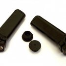Alloy BarEnds Ergonomic Stubby Type In Black.+Handlebar End Caps Road Bikes MTB