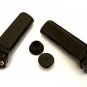 Alloy BarEnds Ergonomic Stubby Type In Black.+Handlebar End Caps Road Bikes MTB
