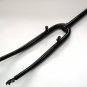 28.6mmThreaded 700c Road/Race Steel Bike Forks With  Brake Pivots - Black