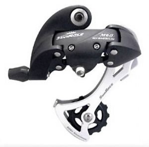 DÉrailleur Sunrace M2t Avec Chape 7/6v - Cage Longue, Noir DÉrailleur Sunrace M2t Avec Chape 7/6v - Cage Longue, Noir