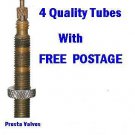 4 Presta Valve Inner Tubes 700x18-23C.High Pressure.  Racing Road Hybrid Bikes