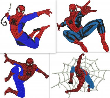 Spiderman 4 Digitized Machine Embroidery Designs  Machine Embroidery Design Pack