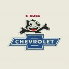 Chevrolet Emblem 5 sizes Digitized Machine Embroidery Design EMAIL DELIVERY
