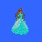 Disney Ariel Princess 3 Sizes Digitized Filled Machine Embroidery Design Email Delivery Only