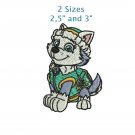 Everest Paw Patrol 2 Sizes Digitized Machine Embroidery Design Email Delivery Only