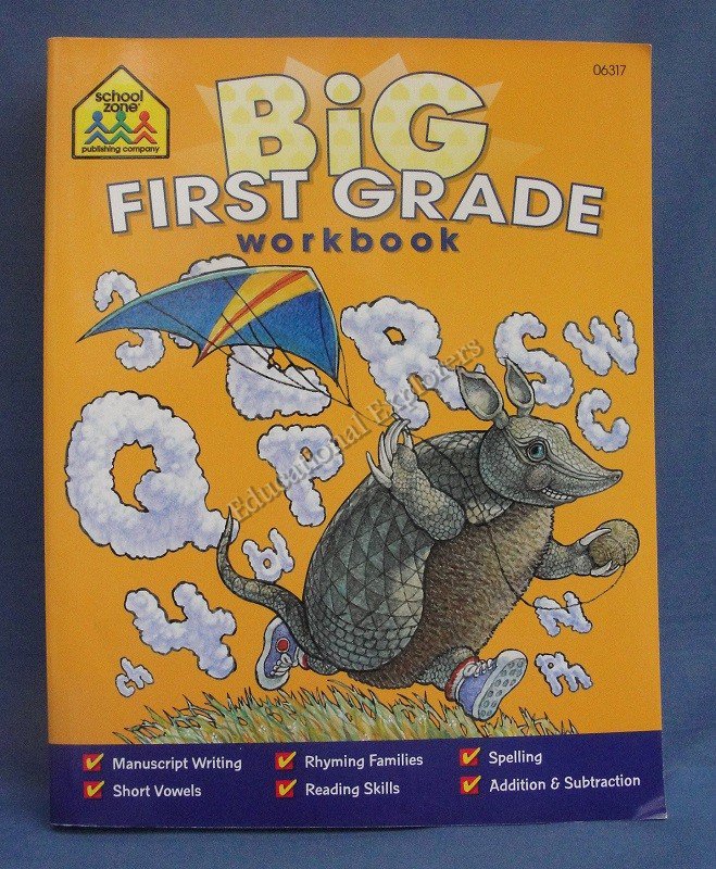 Big First Grade Workbook School Zone New