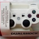White Six Axis DualShock 3 Wireless Bluetooth Controller for PS3 One Year Warranty