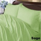 1000TC STRIPE SAGE SHEET SET IN KING SIZE - 100% PURE COTTON